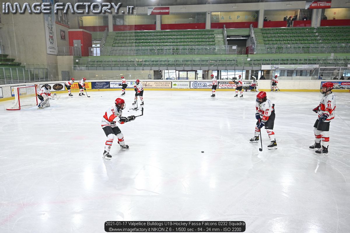 2021-01-17 Valpellice Bulldogs U19-Hockey Fassa Falcons 0232 Squadra